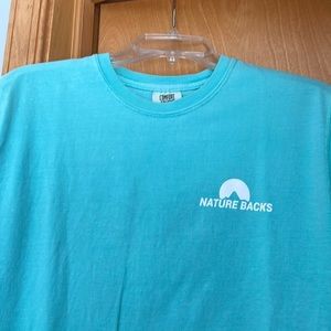 Light blue/green/mint Nature Backs tshirt
